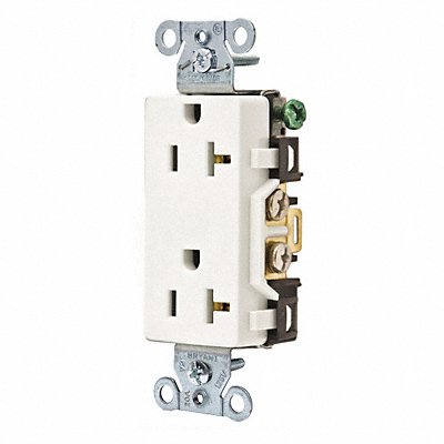 Receptacle White 125VAC Decorator Outlet MPN:DRS20WHI