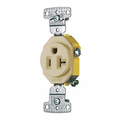 Receptacle Ivory 1.0 HP 20A 3 Wires MPN:RR201I