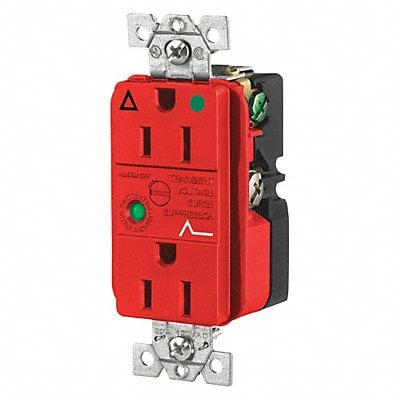 Receptacle Red 15A 3 Wires 2 Poles MPN:SP82IGRA