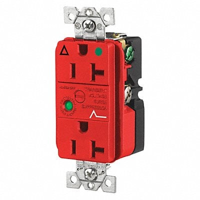 Receptacle Red 20A 3 Wires 2 Poles MPN:SP83IGRA