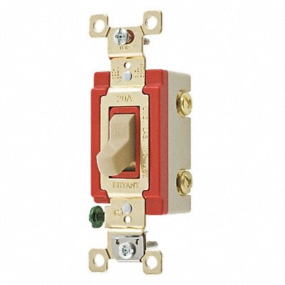 Wall Switch Ivory 20A 1-Pole Switch MPN:4901GLI