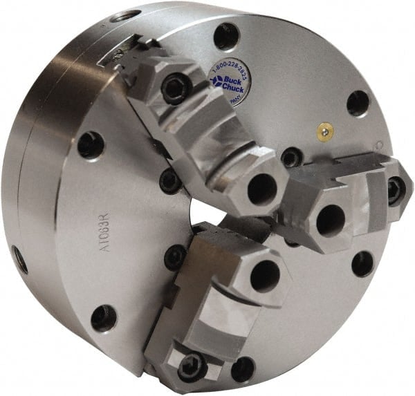 Self-Centering Manual Lathe Chuck: 3-Jaw,  8