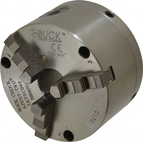 Self-Centering Manual Lathe Chuck: 3-Jaw,  4