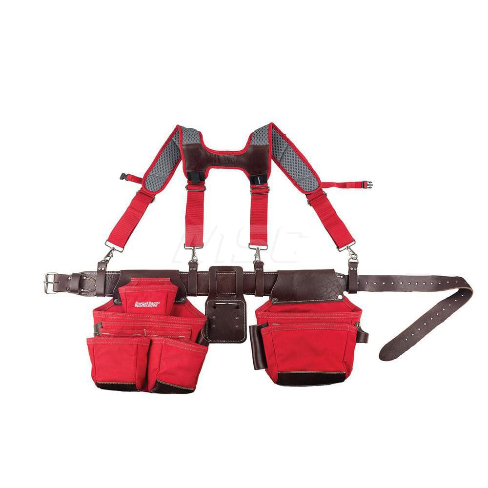 Tool Aprons & Tool Belts, Tool Type: Belts & Suspenders , Minimum Waist Size: 30 , Maximum Waist Size: 52 , Material: Leather , Number of Pockets: 2.000  MPN:55505-RD