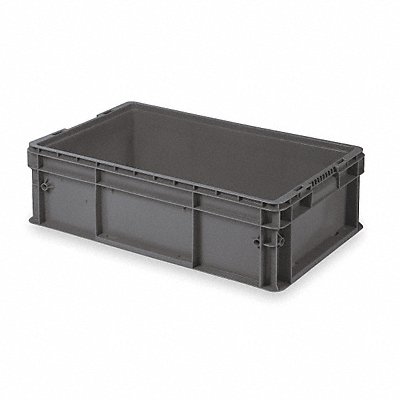 Straight Wall Container Gray Solid HDPE MPN:SW3215080201000