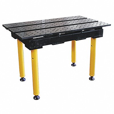 Welding Table 30.5 in H 22 in D 38 in W MPN:TMQB52238