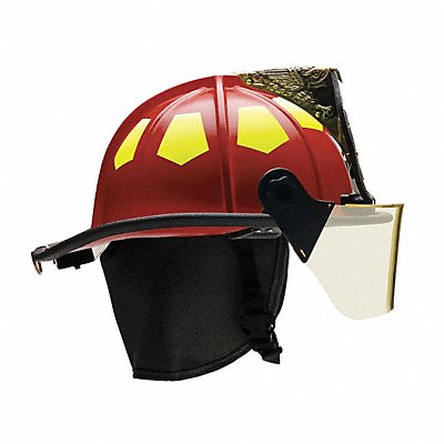 Fire Helmet Red Fiberglass MPN:UM6RD6L