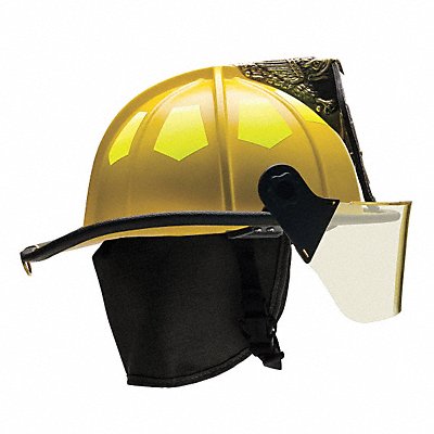 Fire Helmet Yellow Fiberglass MPN:UM6YL