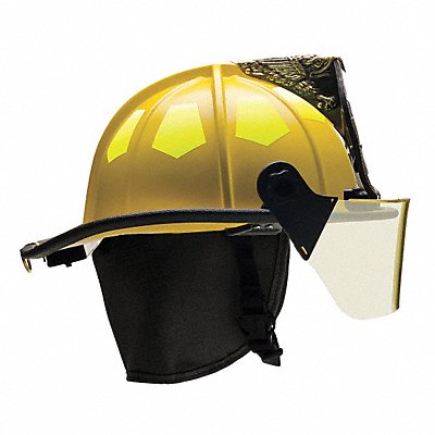 Fire Helmet Yellow Fiberglass MPN:UM6YL6L