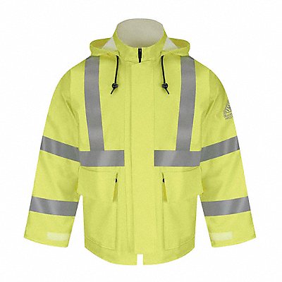 Fr Hi-Vis Rain Jacket Yellow MPN:JXN4YE RG L