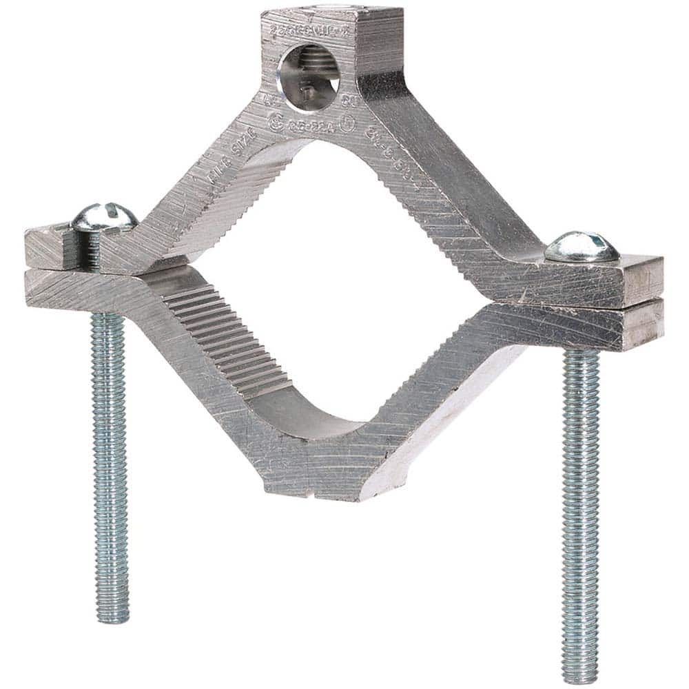 Grounding Clamps, Clamp Type: Grounding Clamp , Compatible Wire Size (AWG): 14-1/0 , Overall Length (Decimal Inch): 2-1/4 , Material: Copper Alloy  MPN:GC15A