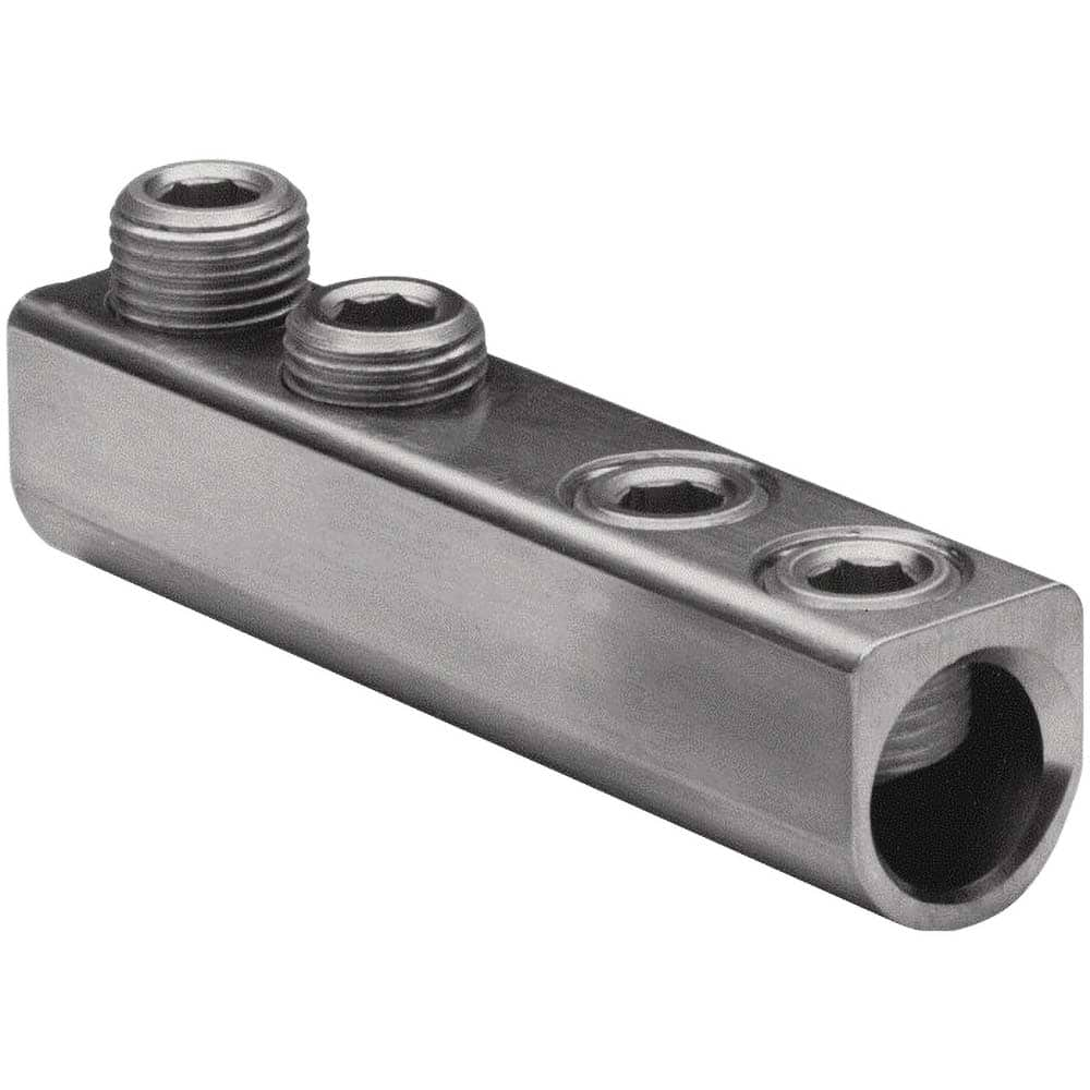 Mechanical Connectors, Wire Size Range: 750-250 kcmil, Material Type: Aluminum, Insulated: NonInsulated, Contact Plating: Tin, Rating: UL 467, CSA Certified MPN:AMS750