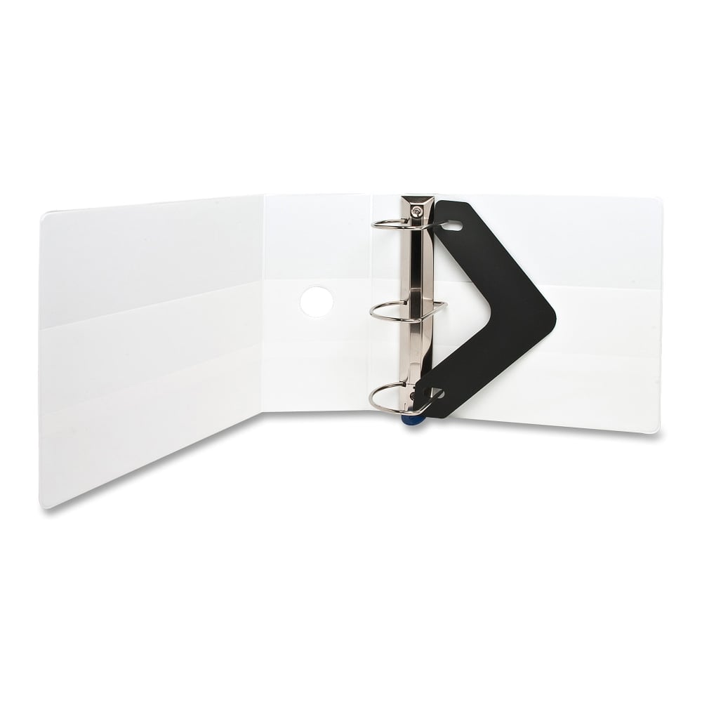 Sparco Locking View 3-Ring Binder, 5in D-Rings, 44% Recycled, White (Min Order Qty 3) MPN:26965