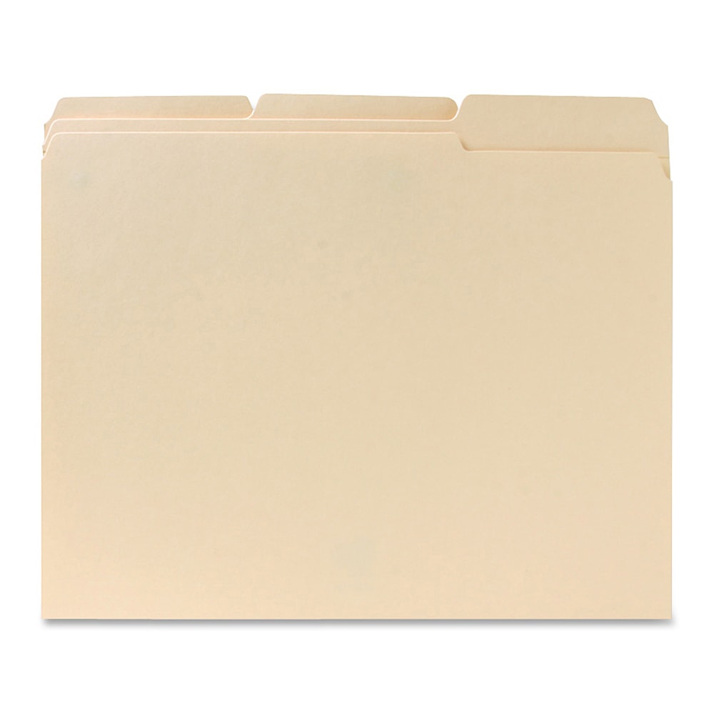 Sparco 1/3-Cut Manila File Folders, Letter Size, Manila, Box Of 100 (Min Order Qty 2) MPN:211113