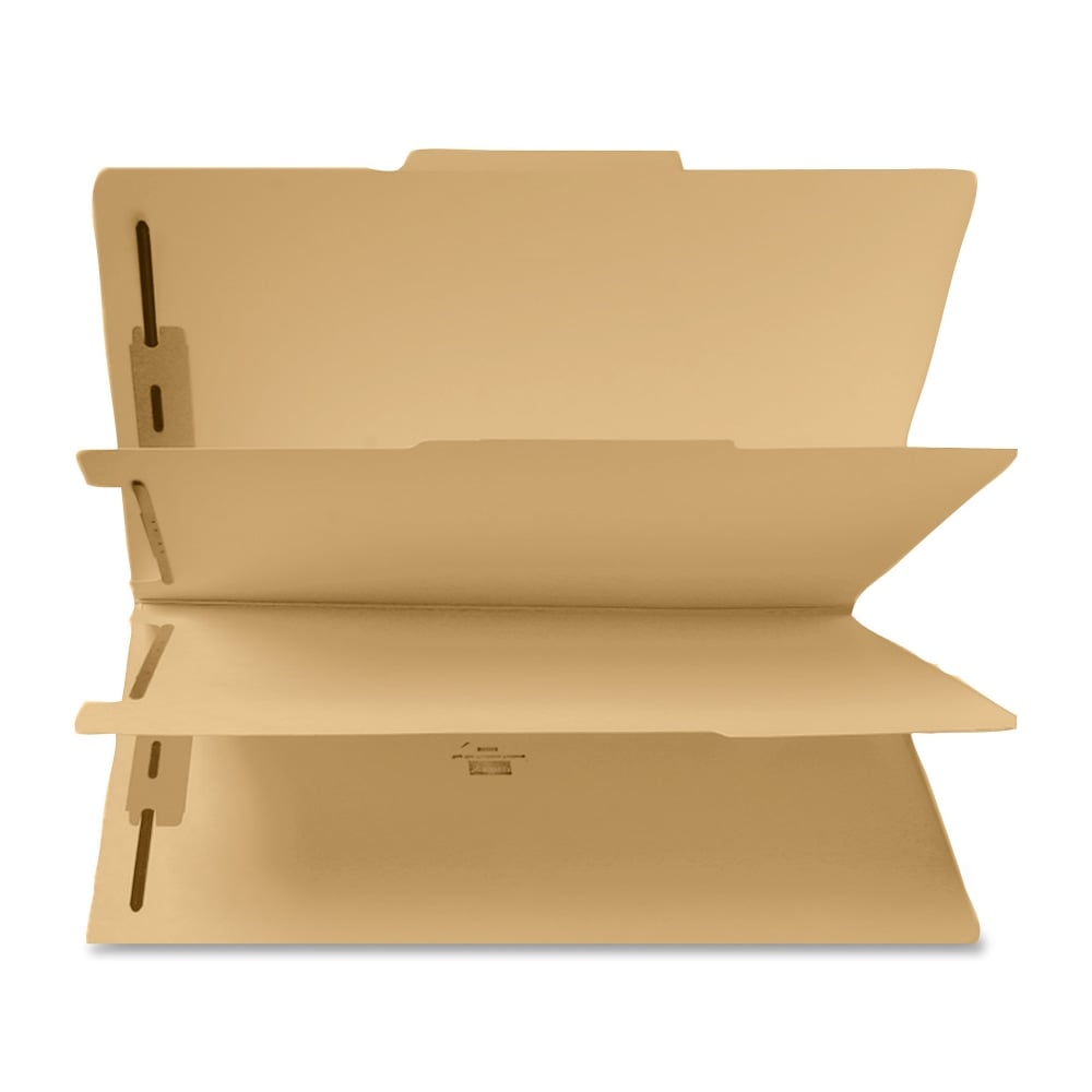 Sparco 6-Part File Folders With Fasteners, Legal Size, Manila, Box Of 25 MPN:95008