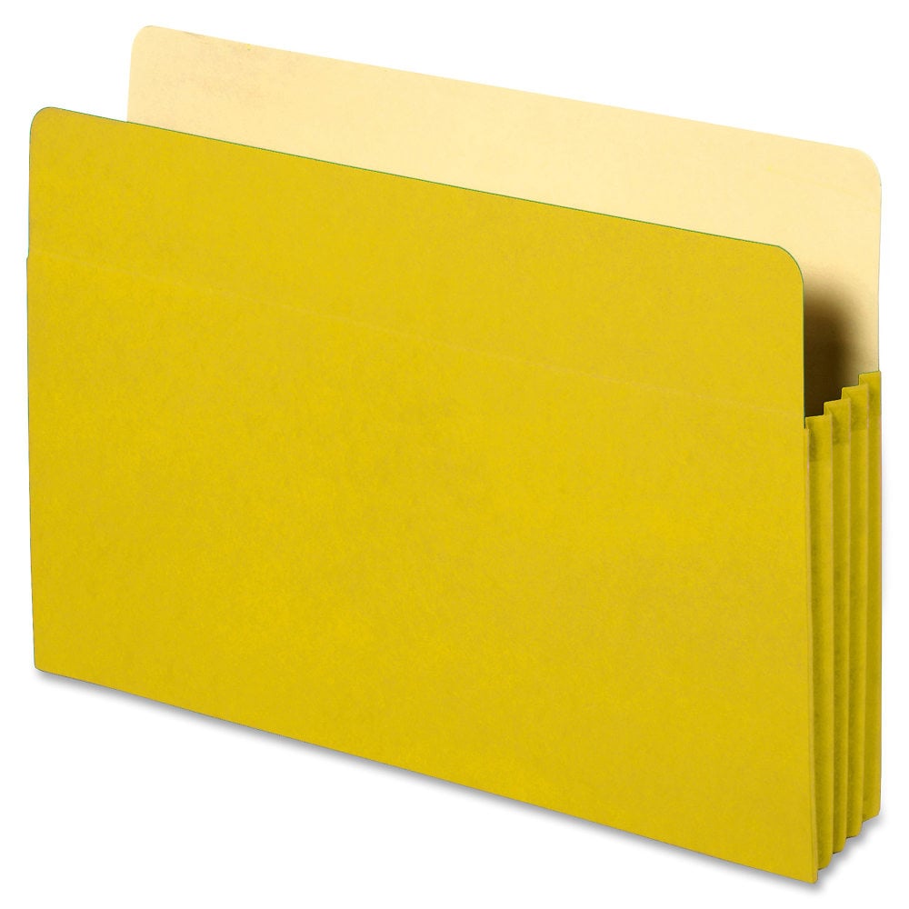 Sparco Accordion File Pocket, 9 1/2in x 11 3/4in, 3 1/2in Expansion, Yellow (Min Order Qty 18) MPN:26553