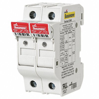 Fuse Block 0 to 30A Midget 2 Pole MPN:CHM2DIU