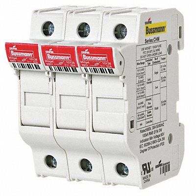 Fuse Block 0 to 30A Midget 3 Pole MPN:CHM3DU