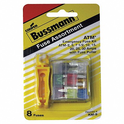 Automotive Blade Fuse Kit 8 ATM Puller MPN:BP/ATM-AH8-RPP