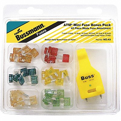 Automotive Blade Fuse Kit 42 ATM Series MPN:NO.43