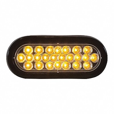 Recessed LED Strobe Light Oval Amber MPN:SL66CA