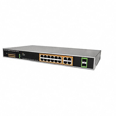 PoE Switch Camera Inputs 16 8-13/64 L MPN:POE-SW1602G