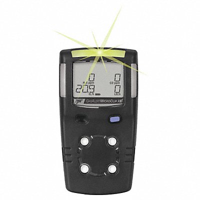 Multi-Gas Detector H2S/CO Black MPN:MCXL-00HM-B-NA