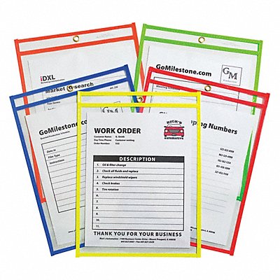 Shop Ticket Holder Neon Color 9x12 PK25 MPN:43910