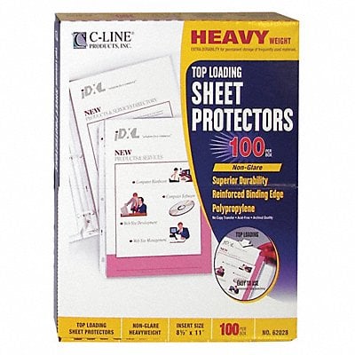 Page Protector Poly 11 x 8.5 PK100 MPN:62028