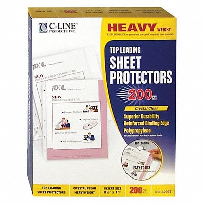 Page Protector Poly Clear 11x8.5 PK200 MPN:62097