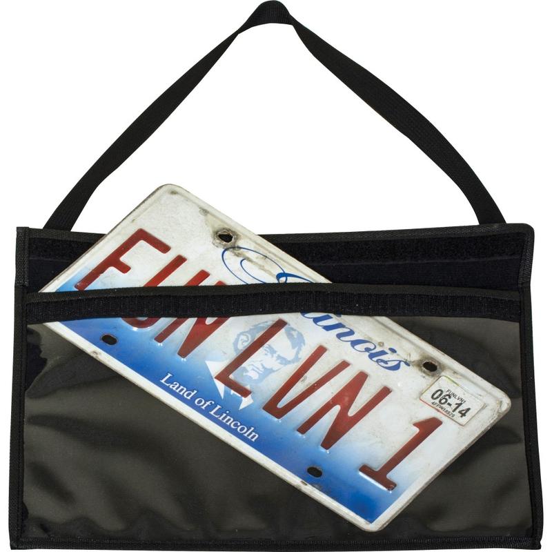 C-Line License Plate Holder - Support 13in x 8.50in Media - 9.3in x 14in - Vinyl - 1 Each - Clear, Black, Black (Min Order Qty 3) MPN:41902