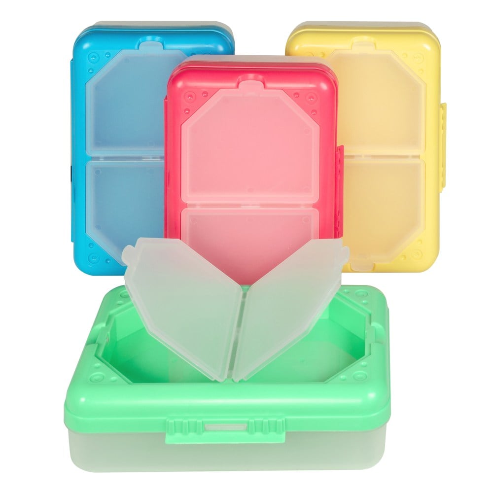 C-Line Plastic Storage Box, 8-1/4inH x 5-7/16inW x 2-7/16inD, Assorted Colors (Min Order Qty 8) MPN:48500EA