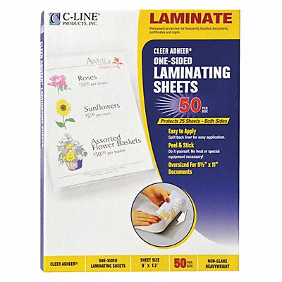 Laminate Sheets Heavy 9 x 12 PK50 MPN:65004