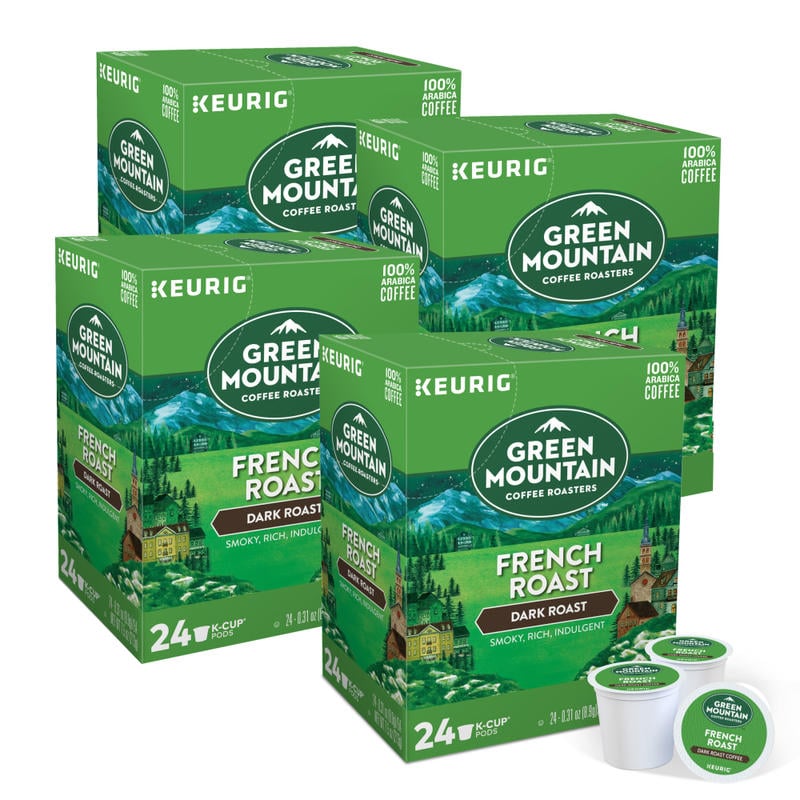 Green Mountain Coffee Single-Serve Coffee K-Cup, French Roast, Carton Of 96, 4 x 24 Per Box MPN:4061CT