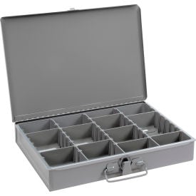 Durham Steel Scoop Compartment Box 215-95 - Adjustable Compartment 13-3/8 x 9-1/4 x 2 - Pkg Qty 6 215-95