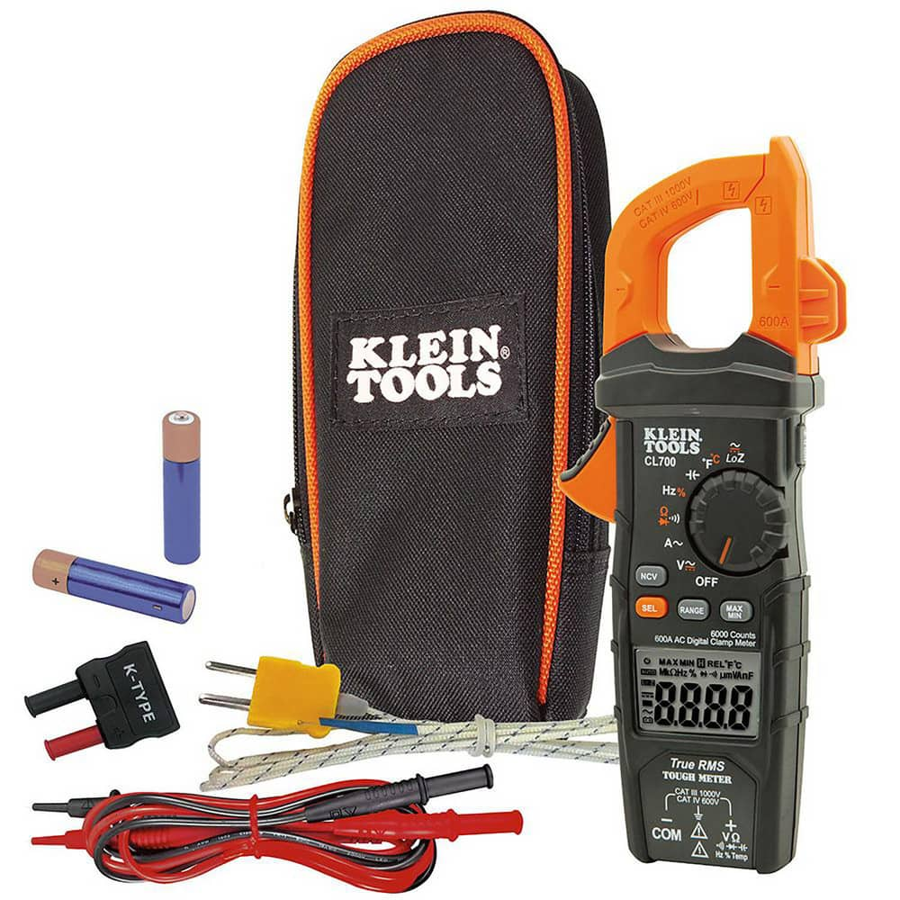 Clamp Meters, Clamp Meter Type: Auto Ranging , Measures: Current , Jaw Capacity (Decimal Inch): 1.3800 , Maximum DC Voltage: 1000 , Maximum AC Voltage: 1000  MPN:CL700