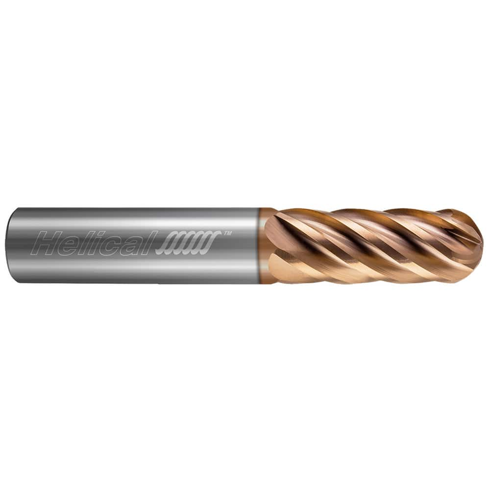 Ball End Mills, Mill Diameter (Inch): 1/8 , Mill Diameter (Decimal Inch): 0.1250 , Number Of Flutes: 6 , End Mill Material: Solid Carbide  MPN:88360