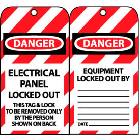 Lockout Tags - Electrical Panel Locked Out LOTAG15