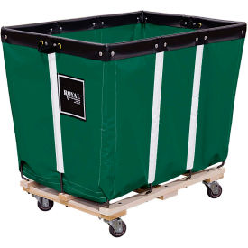 Royal Basket Trucks® Perm Liner Truck 6 Bu Green Vinyl Wood Base 2 Rg/2 Sw R06-EEW-PMC-3UNN