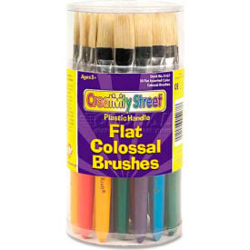 Creativity Street 5167 Colossal Brush Natural Bristle Flat 30/Set 5167