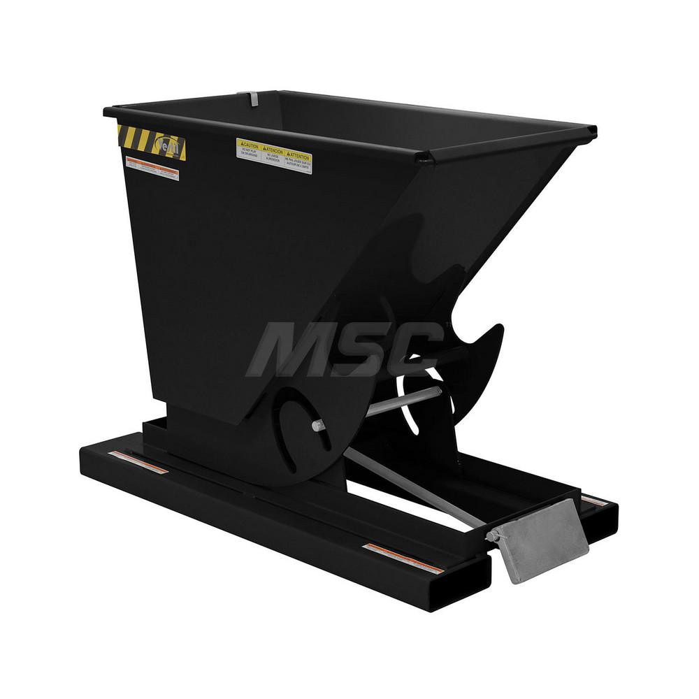 Stationary Tilt Hopper: 4,000 lb Capacity, 26