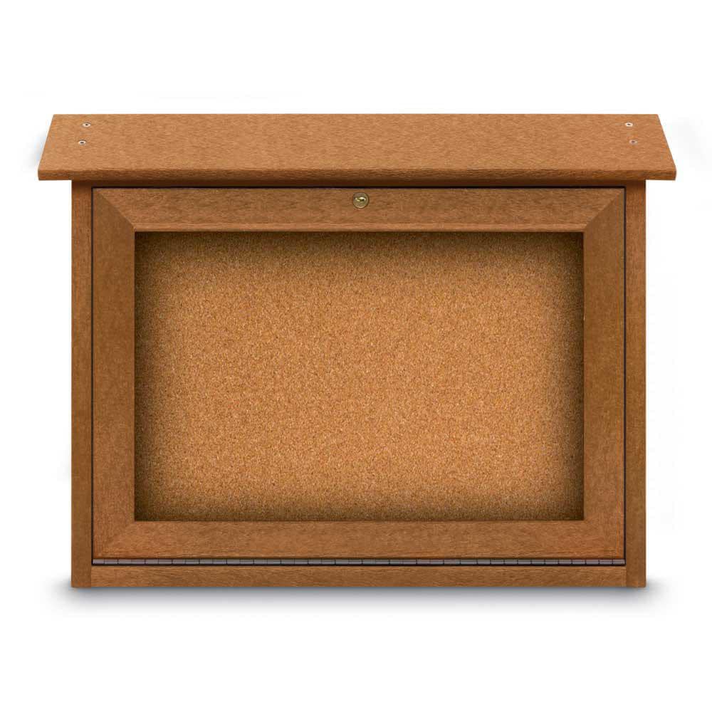 Enclosed Cork Bulletin Board: 24