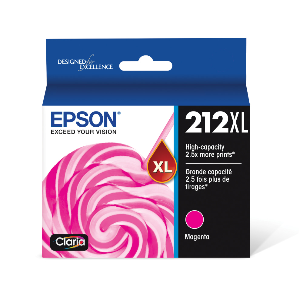 Epson 212XL Claria Magenta High-Yield Ink Cartridge, T212XL320-S (Min Order Qty 5) MPN:T212XL320-S