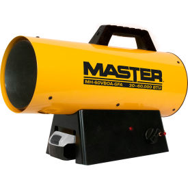 Master® Liquid Propane Forced Air Heater Battery Operated 60000 BTU 120V MH-60VBOA-GFA