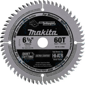 Makita® Carbide-Tipped Cordless Plunge Saw Blade MDF Laminate 6-1/2