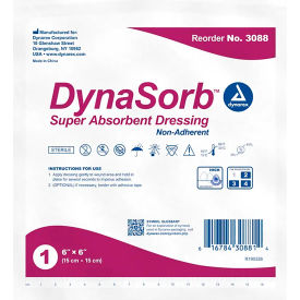 Dynarex DynaSorb™ Super Absorbent Dressings Non Adherent 6