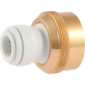 John Guest Brass Female Connector (Garden Hose) 3/8'' x 3/4'' - 11.5 NH 10/PK NC2258