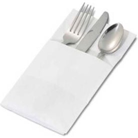 Dinex DX6999PF0202 - White Solid Color Recycled Pocketfold Napkin 17