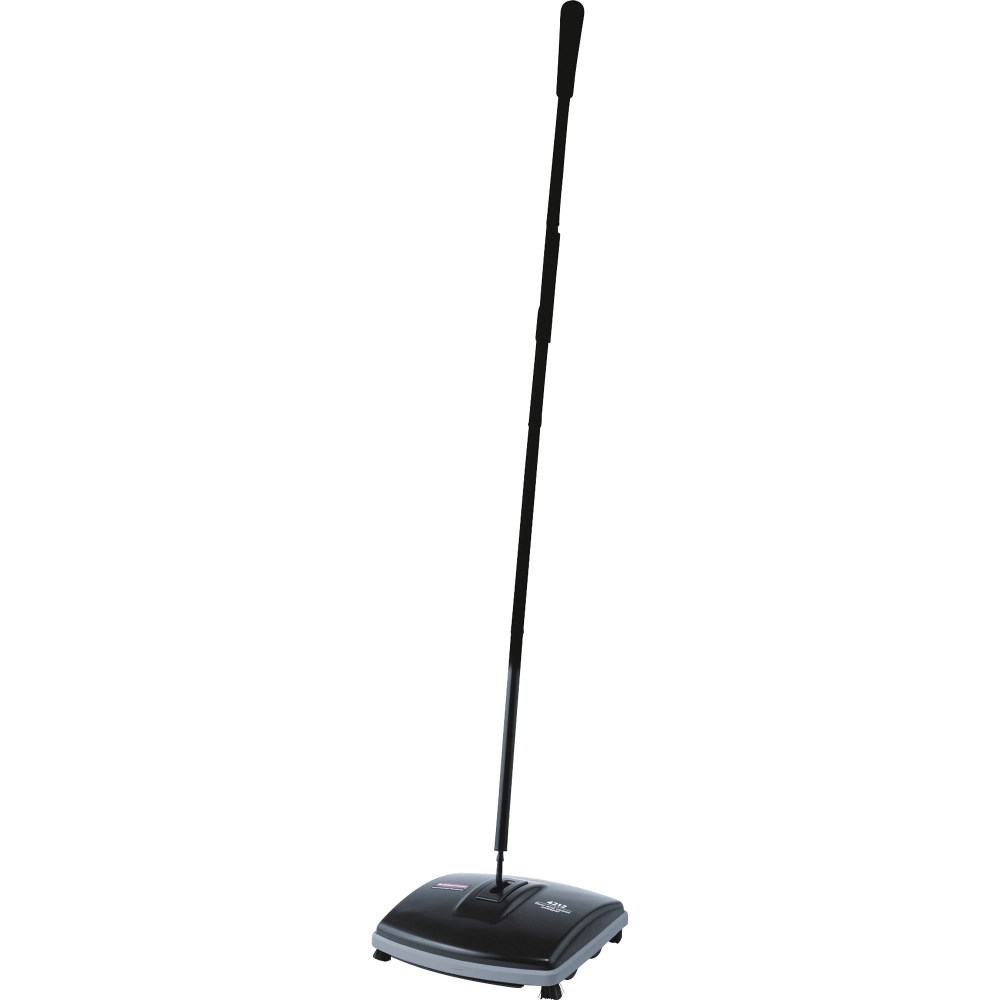 Rubbermaid Commercial Floor/Carpet Sweeper - 6.50in Brush Face - 9.5in Overall Length - Plastic Handle - 4 / Carton - Gray MPN:421288BKCT