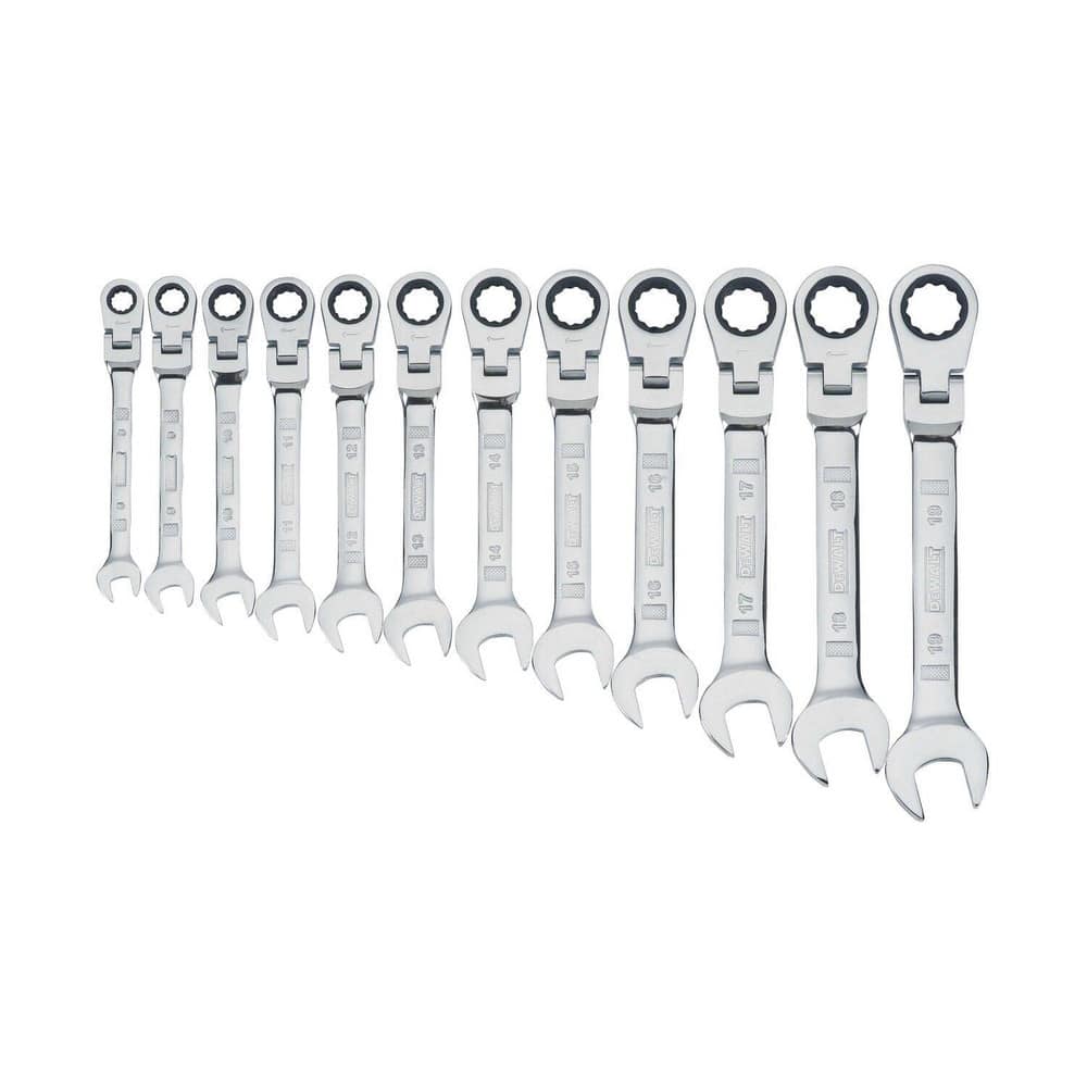 Wrench Sets, System Of Measurement: Metric , Container Type: Rack , Material: Steel , Finish Coating: Polished Chrome , Non-sparking: No  MPN:DWMT19229